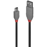 LINDY 36724 ANTHRA LINE USBA TO MINI USBB 20 CABLE 3M BLACK