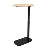 RAPIDLINE EOS HEIGHT ADJUSTABLE SIDE TABLE 560 X 340 X 6531048MM NATURAL OAKBLACK PC