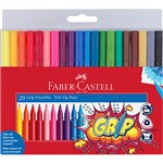 FABERCASTELL GRIP FELT TIP MARKERS ASSORTED PACK 20