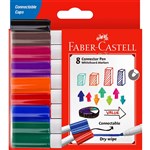 FABERCASTELL WHITEBOARD MARKERS BULLET 2MM ASSORTED WALLET 8