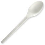 BIOPAK PLA SPOON 165MM WHITE PACK 50
