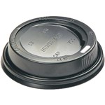 HUHTAMAKI PREMIUM COFFEE CUP LID 4OZ BLACK PACK 50