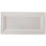 HUHTAMAKI FUTURE FRIENDLY RECTANGLE PLATE SUGARCANE 10 X 5 INCH PACK 50