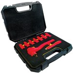 MAJOR TECH INSULATED SPANNER SOCKET SET 9PCS BLACK