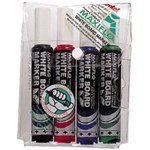 PENTEL MWL6 MAXIFLO WHITEBOARD MARKER CHISEL 70MM ASSORTED WALLET 4