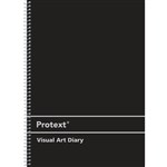 PROTEXT VISUAL ART DIARY WITH PP COVER 110GSM 120 PAGE A3 BLACK