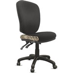 ORANGE DUST ALICE CHAIR MEDIUM BACK 510 X 490 X 880MM COCKATOO BLACK