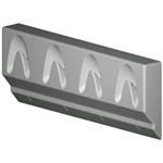 SNUGHOOK BAG AND HAT HOOK 167 X 480 X 45MM GREY