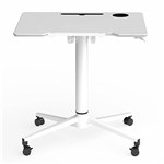 OLG SPRINT FLIP TABLE PODIUM WITH GAS HEIGHT ADJUSTMENT 800 X 600 X 6951055MM WHITE