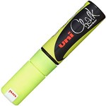 UNIBALL CHALK MARKER BROAD CHISEL TIP 15MM FLURO YELLOW