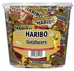 HARIBO GOLDBEARS 100 MINIBAGS TUB 980G 