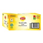 LIPTON TEABAGS YELLOW LABEL ENVELOPED 50 RAINFOREST ALLIANCE CERTIFIED BOX 500