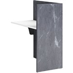 SORRENTO RECEPTION COUNTER DESK RETURN ONLY 900 X 600 X 1150MM MARBEL CHARCOAL