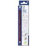 STAEDTLER NORIS COLOUR TRIANGULAR CORRECTION PENCILS RED BOX 12