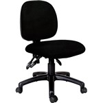 SYLEX GIRO CHAIR MEDIUM BACK ANTIMICROBIAL FABRIC BLACK