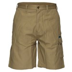 PRIME MOVER MW702 COTTON DRILL SHORT WITH CARGO POCKETS KHAKI 77ST