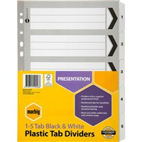 Black and White Dividers
