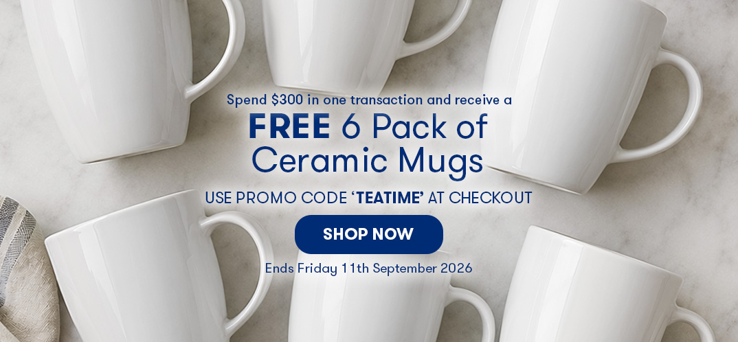FREE 6 Pack of Ceramic Mugs